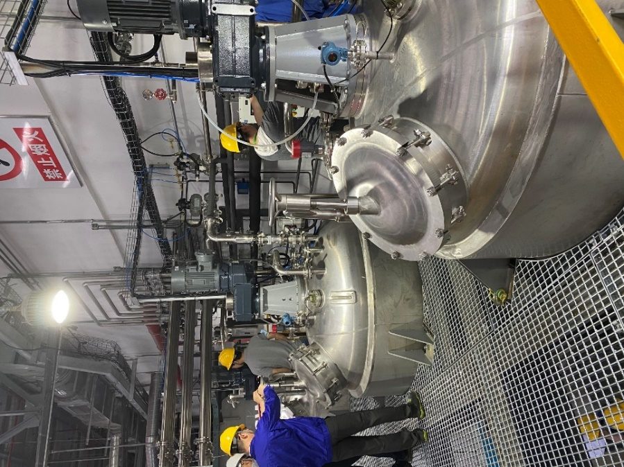 Installed paint production equipment