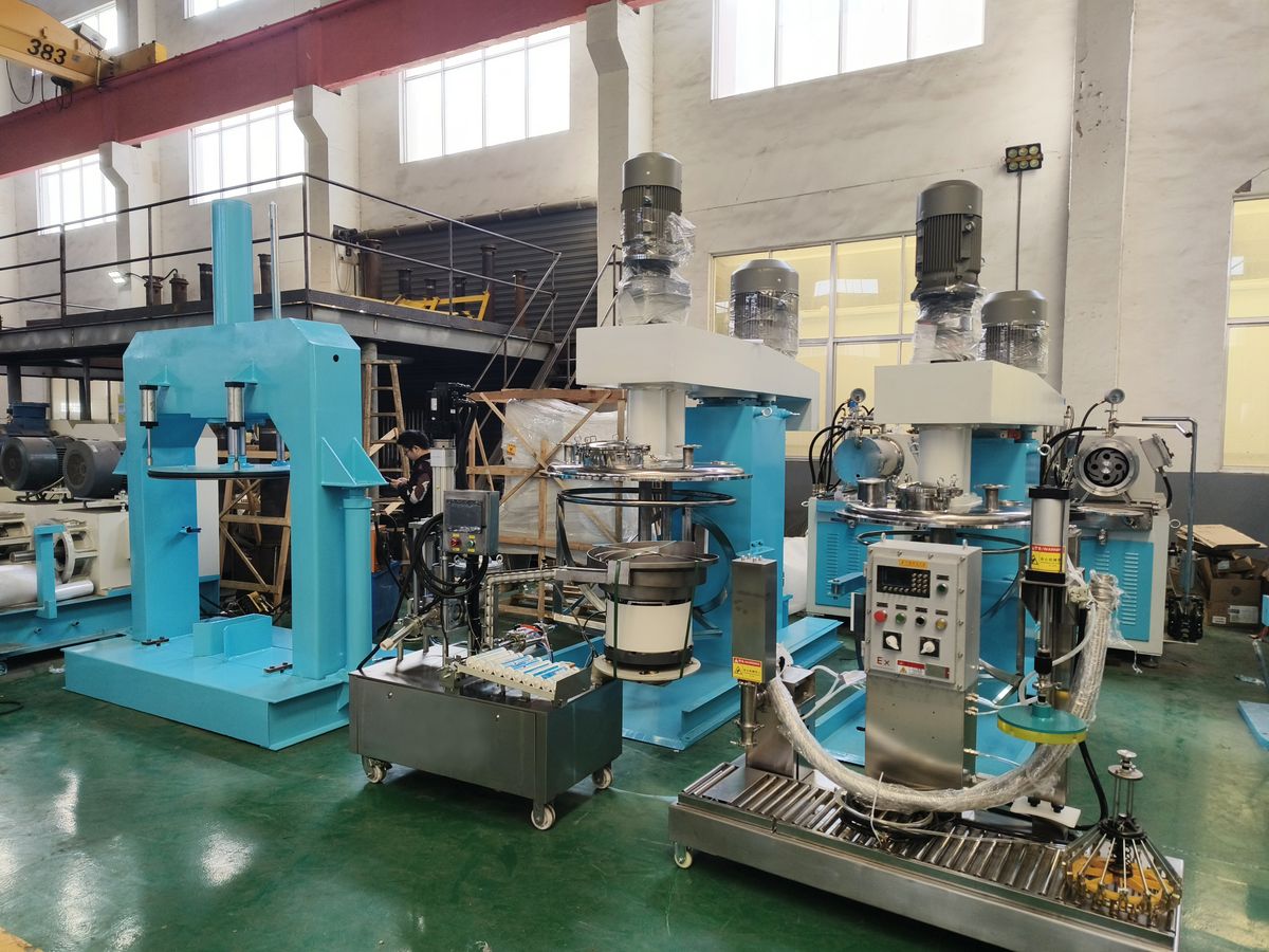 Wall putty production line of Argentine customer installed by POLYC MACHINE