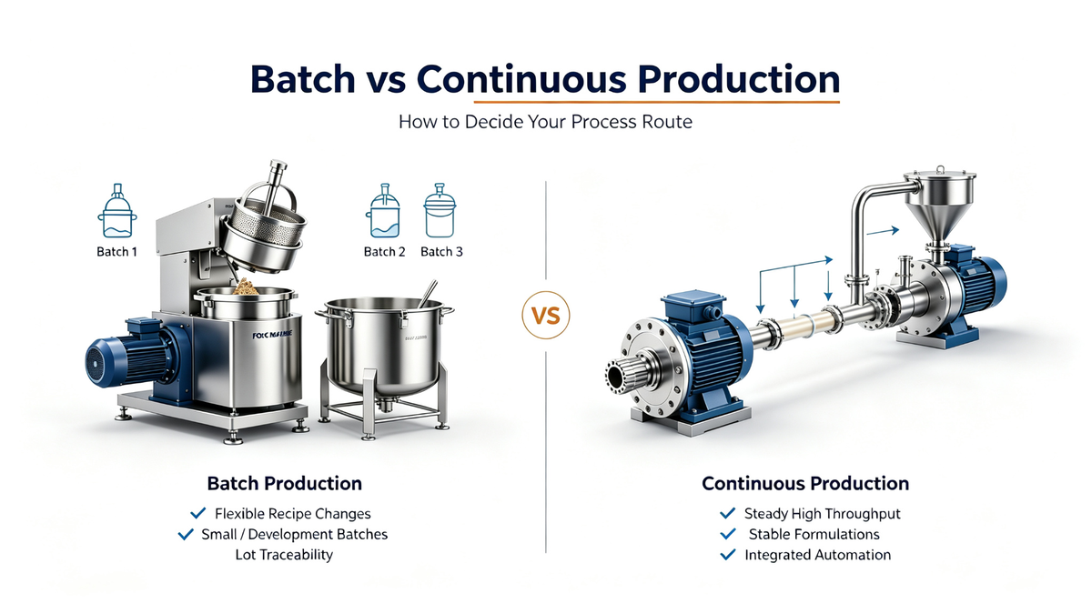 Batch production vs continuous production equipment selection guide for chemical manufacturing