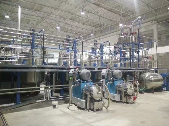 Representative POLYC customer nano bead mill production installation