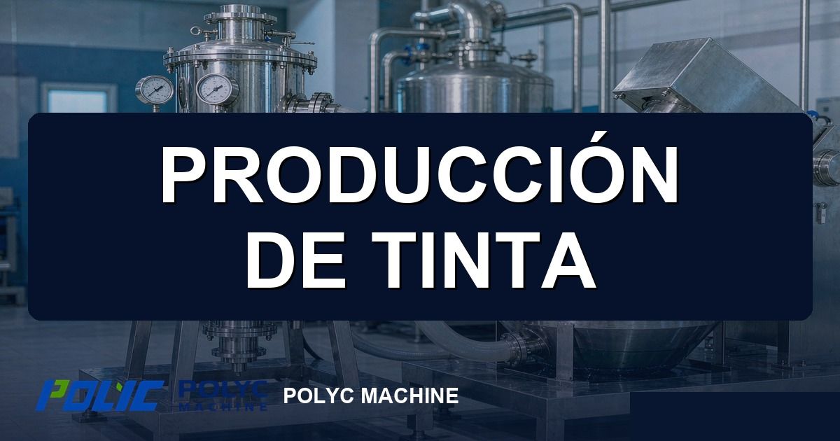 Producción de tinta industrial: proceso y equipos POLYC MACHINE