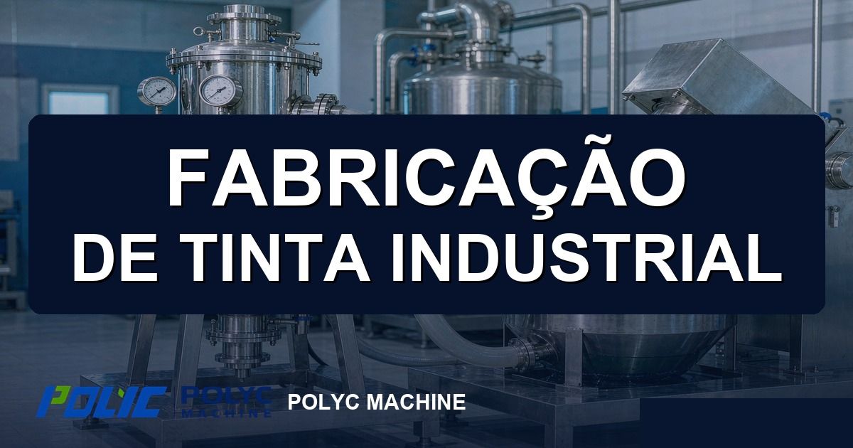 Fabricação de tinta industrial: processo e equipamentos — POLYC MACHINE