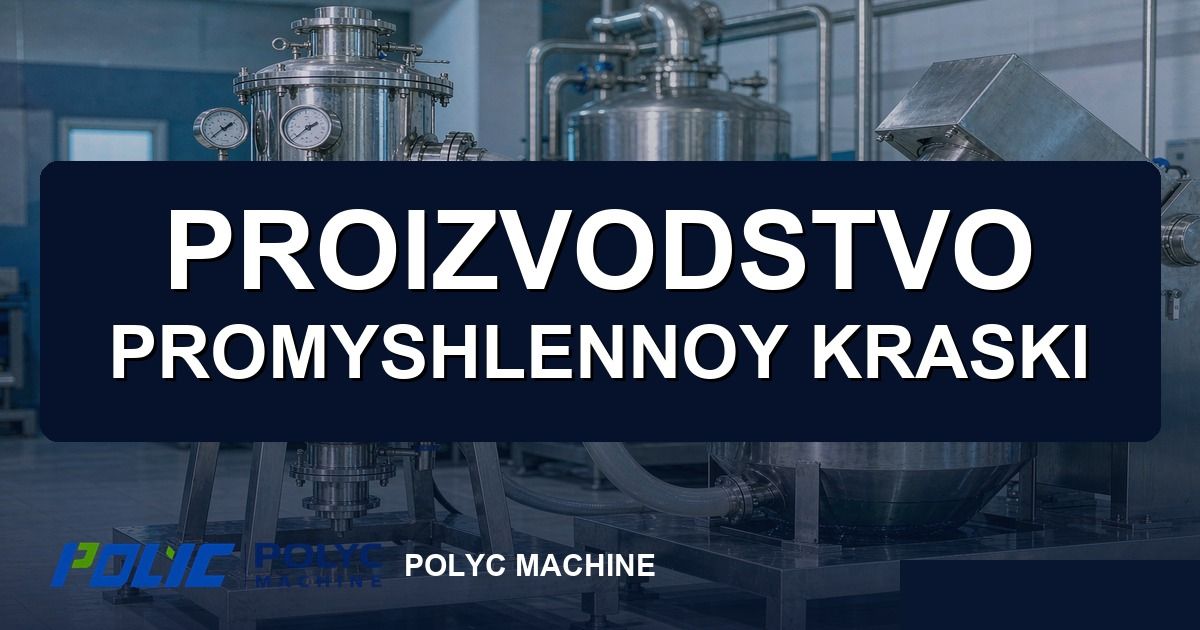 Производство промышленной краски и чернил — оборудование POLYC MACHINE