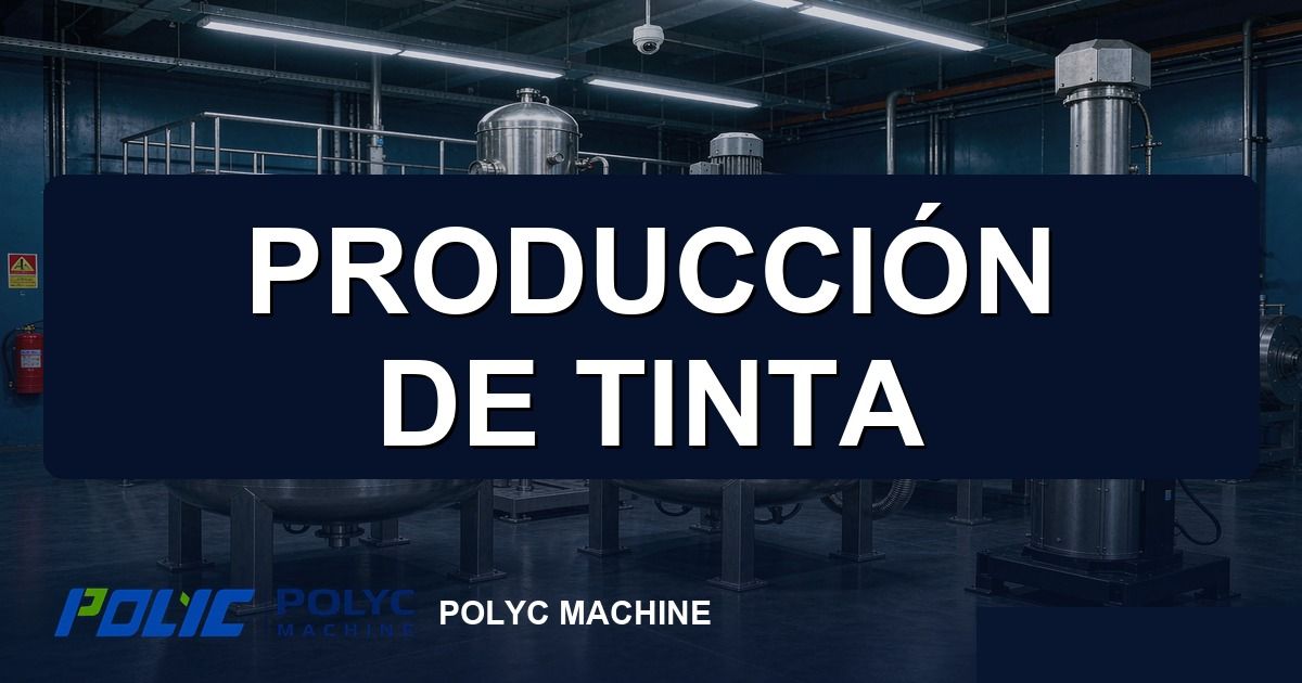 Producción de tinta: parámetros y problemas — equipos POLYC MACHINE