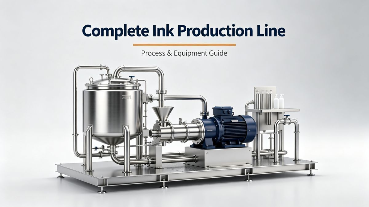 Ink production line specifications and capacity planning guide: pre-dispersion, fine grinding, letdown, filtration and filling for gravure, flexo, offset and UV inks