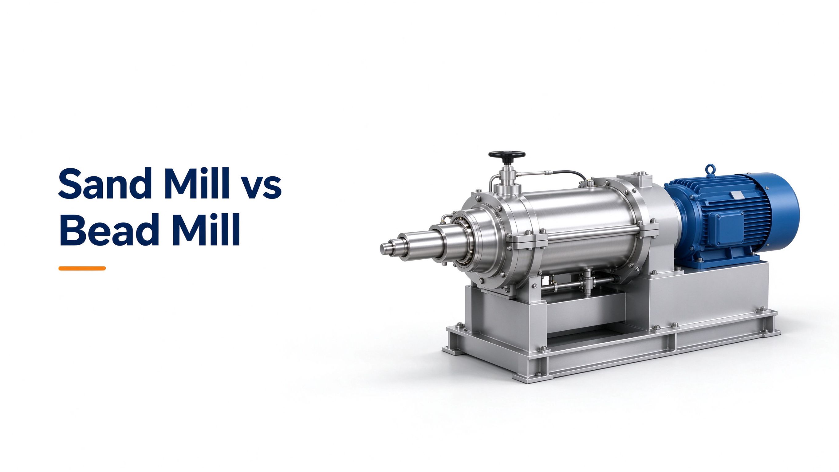 Sand mill versus bead mill comparison for wet grinding