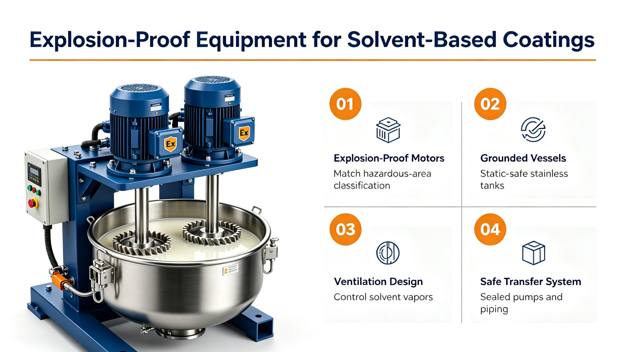 Explosion-Proof Equipment for Solvent-Based Coatings