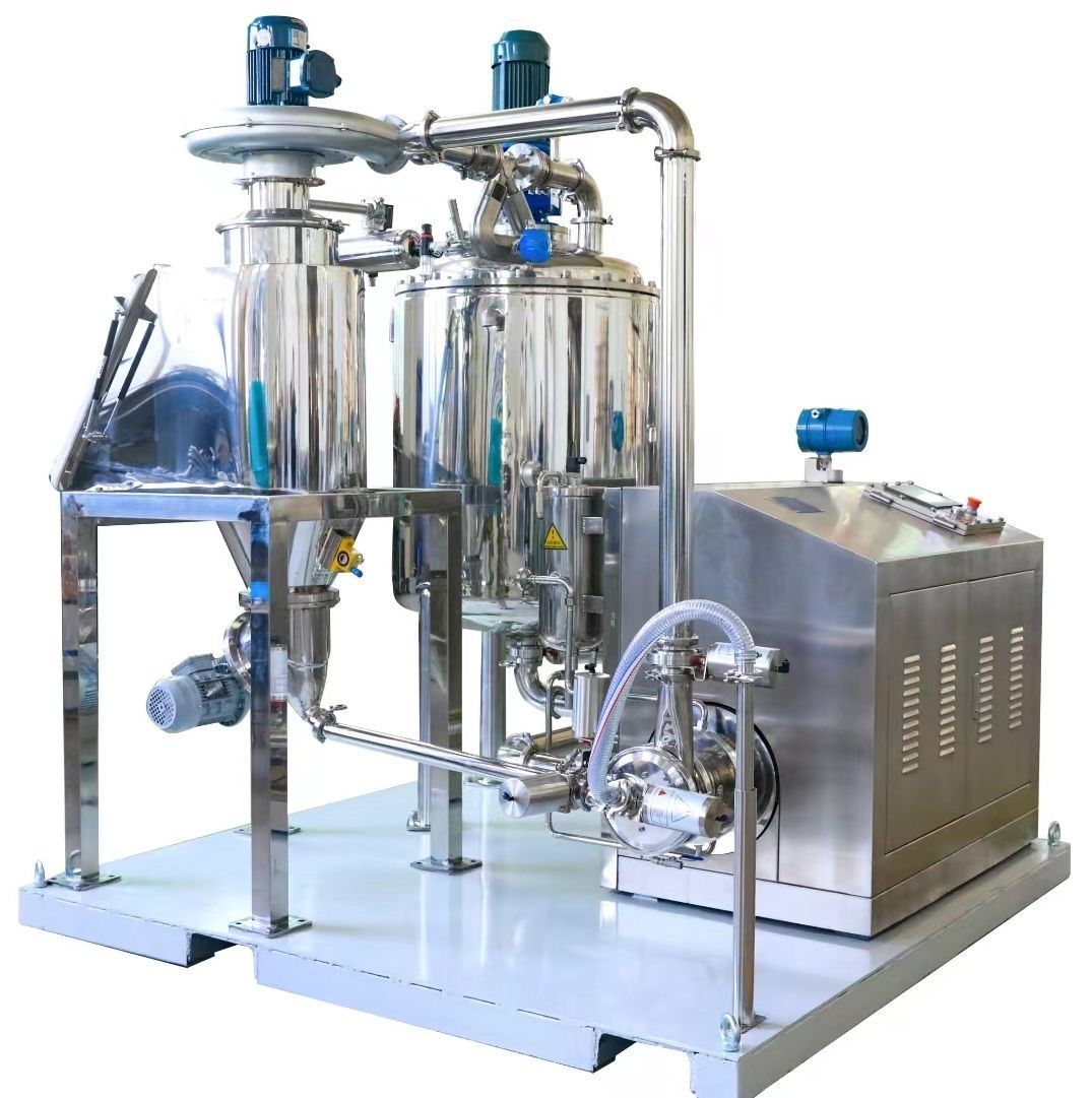 POLYC high-shear inline dispersing machine integrated into a process line