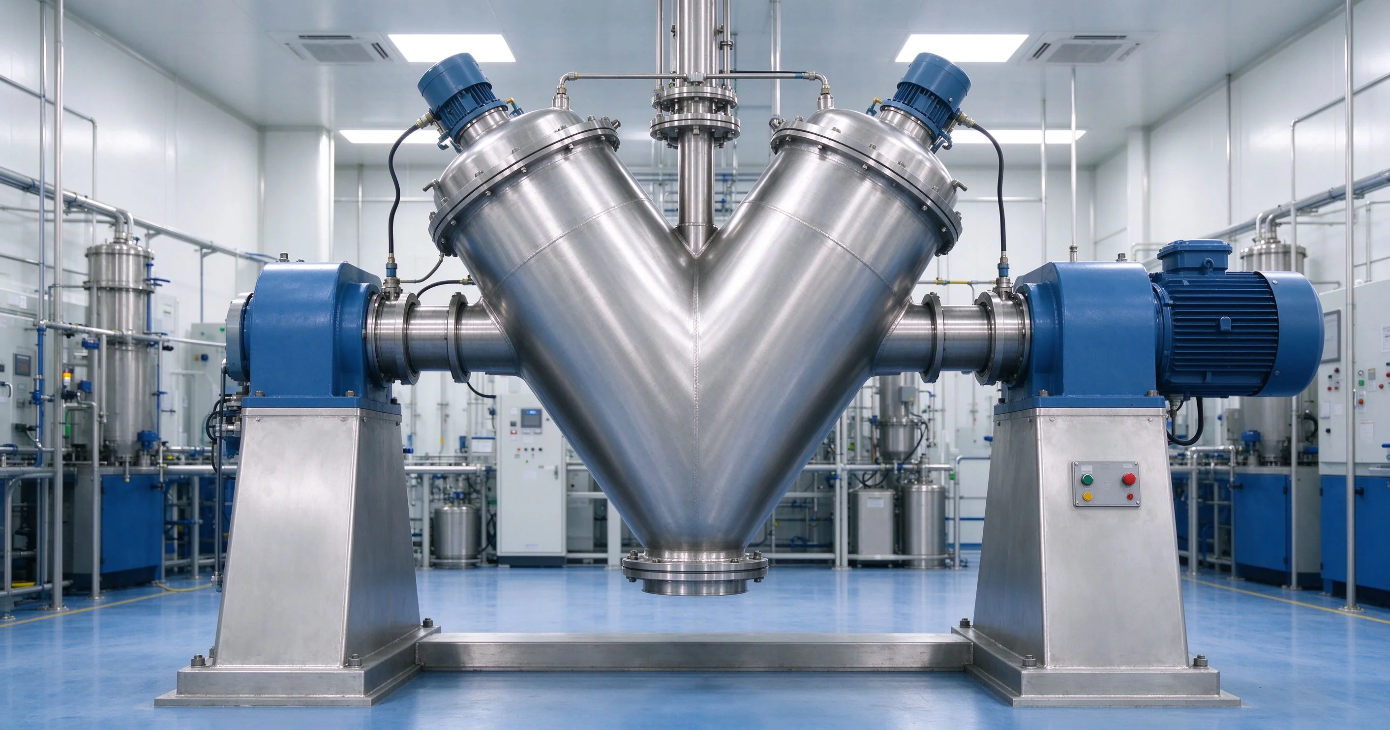 V Blender Selection and Sizing Guide: Capacity, Speed and Design for dry powder mixing