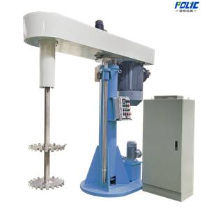 Double shaft high speed disperser for high efficiency pigment dispersion
