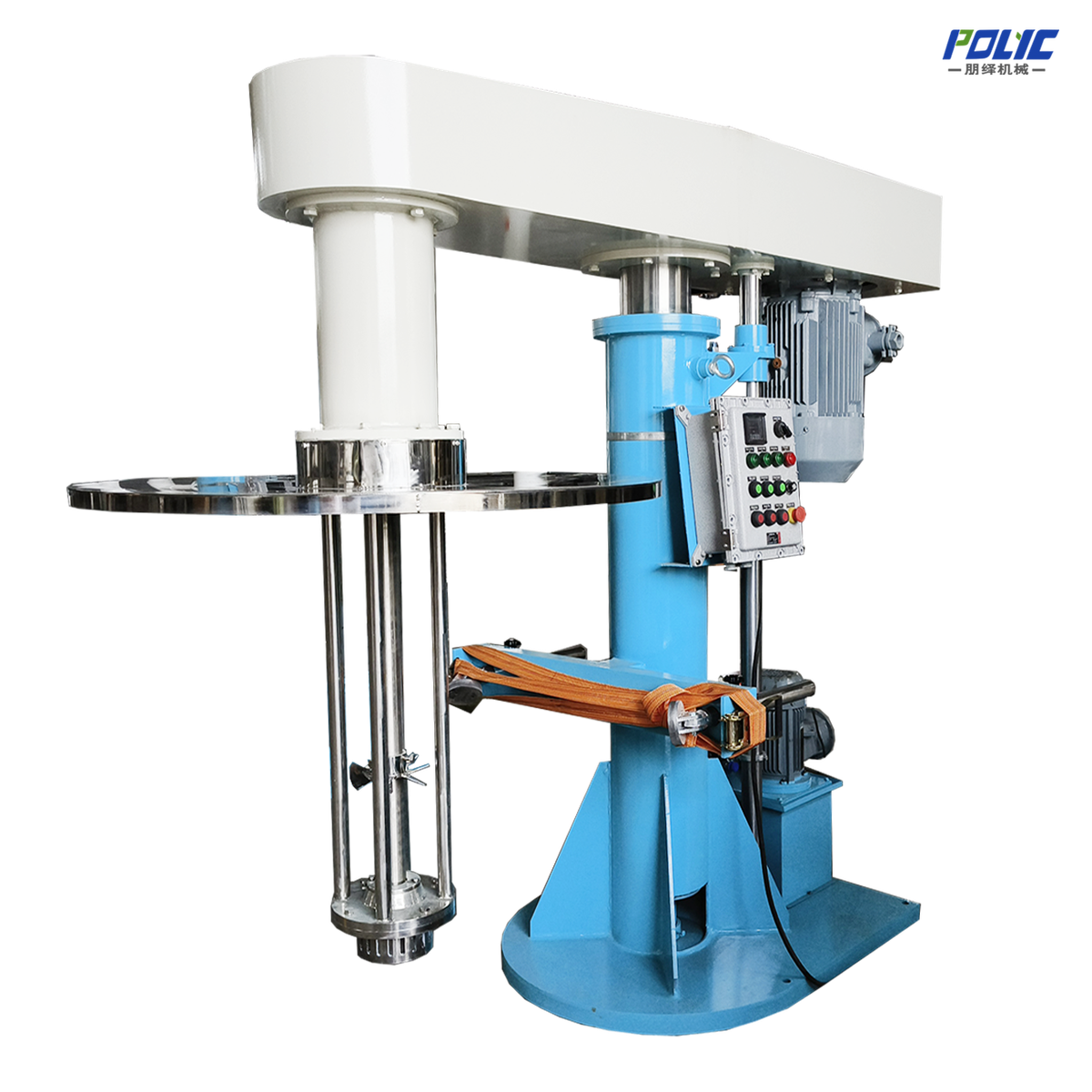 High shearing emulsifier for kettle batch homogenization and dispersion