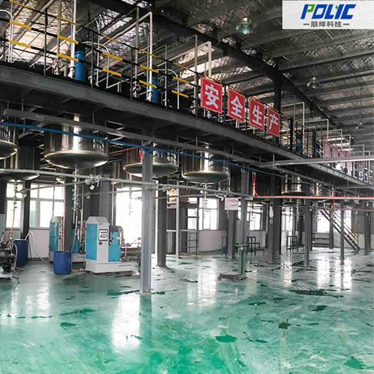 Complete turnkey paint and coating production line - side view