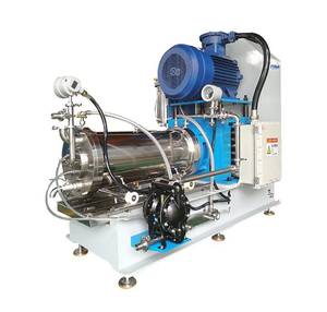 High efficiency static disc horizontal bead mill for nano grinding applications - dimension drawing