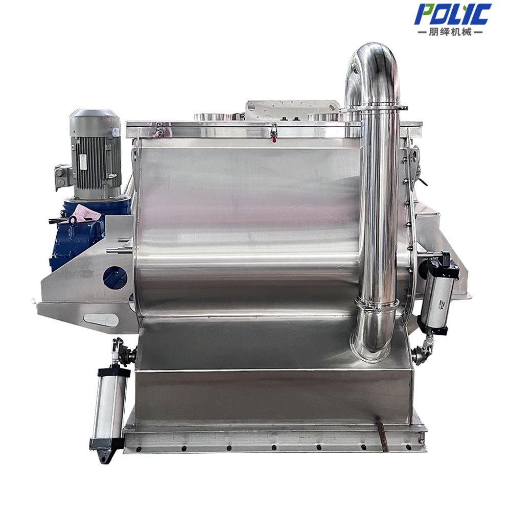 Horizontal Paddle Blender for dry mortar and putty mixing