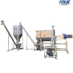 Horizontal Paddle Blender for dry mortar and putty mixing