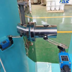 Hydraulic discharging machine for automatic material discharge from mixing vessels - view 7