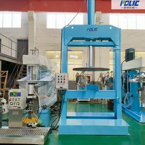 Hydraulic discharging machine for automatic material discharge from mixing vessels - view 8