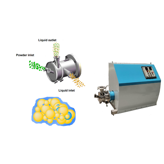 IDS inline dispersion machine for continuous pipeline dispersion and emulsification - side view