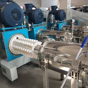 Pin type horizontal bead mill for ultra-fine grinding of ink, paint and battery materials - side view